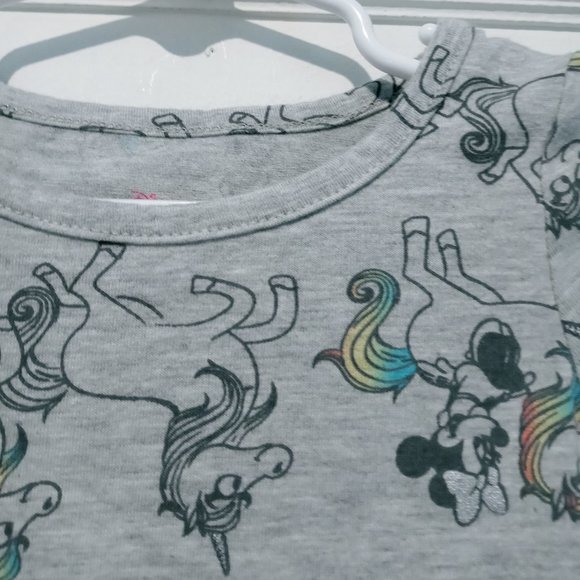 Disney Junior Toddler Girl  Minnie Mouse Unicorn Long Sleeve Dress  Sz 18 Months - Picture 4 of 5